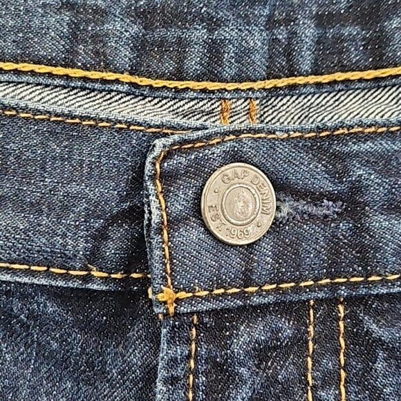 Gap 1969 Jeans Men's 40x30 Medium Wash Stretch Denim Straight Leg EUC Denimcore - Picture 7 of 16